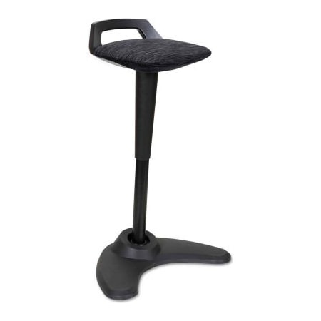 Alera Alera Sit-Stand Perch Stool - Black with Black Base - AdaptivErgo Series AE35PSBK